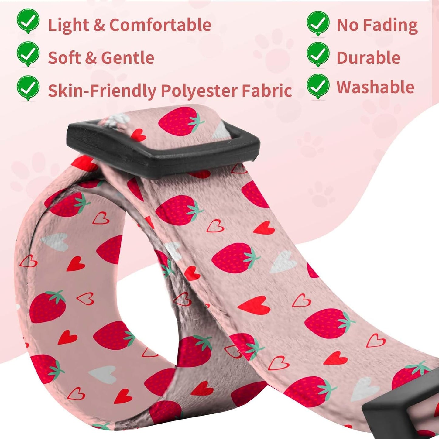 Cute Adjustable Dog Collars for Small Medium Dogs