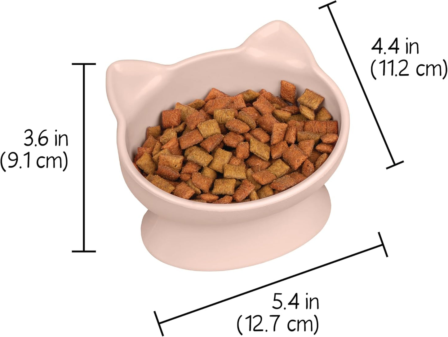 Raised Cat Ear Bowls, Small Bowls 2Pk (Pastel)