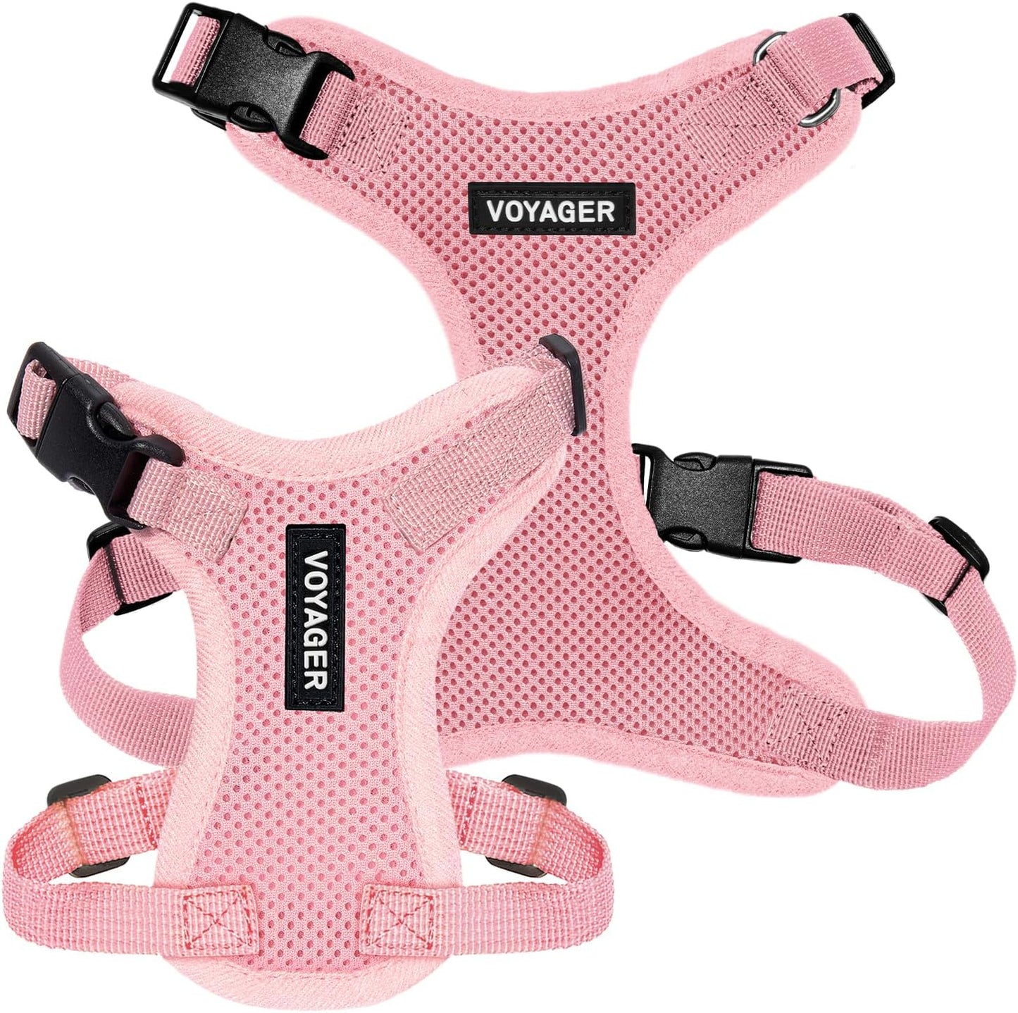 Voyager Step-In Lock Pet Harness - All Weather Mesh, Adjustable Step in Harness for Cats and Dogs by - Pink, M