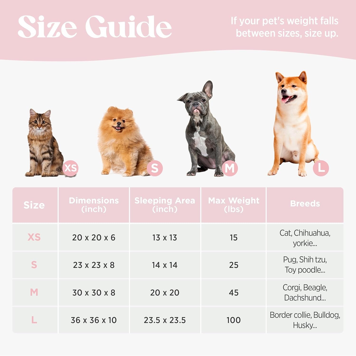Lesure Donut Medium Dog Bed - round Cat Beds for Indoor Cats Calming Pet Beds, Cute Modern Beds with Jacquard Shaggy Plush & anti Slip Bottom, 30 Inch, Pink Taffy