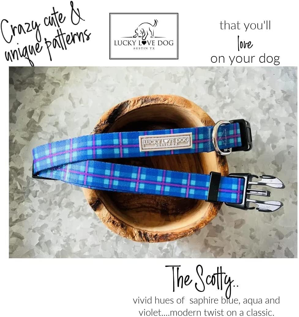 - Adjustable Dog Collar with Easy Click Buckle for Small to Large Dogs, Durable, & Comfortable for Male & Female Dogs, Pet Collar for Puppies & Adult Ones - Scotty, Large