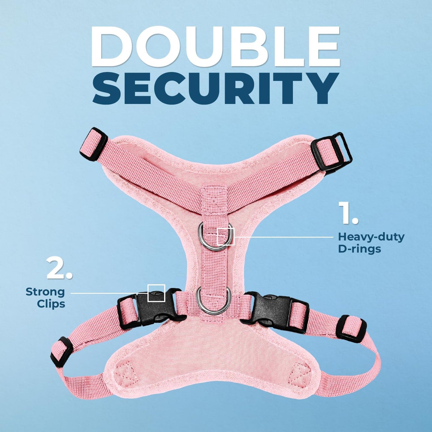 Voyager Step-In Lock Pet Harness - All Weather Mesh, Adjustable Step in Harness for Cats and Dogs by  - Pink, M